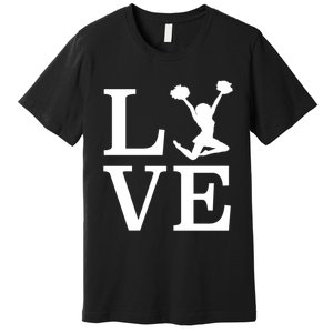 Love Cheer For Lover Cheerleader Premium T-Shirt