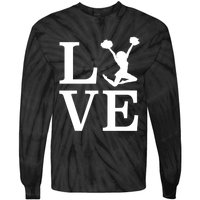 Love Cheer For Lover Cheerleader Tie-Dye Long Sleeve Shirt