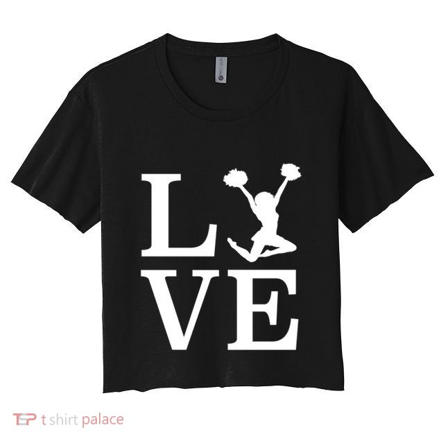 Love Cheer For Lover Cheerleader Crop Top