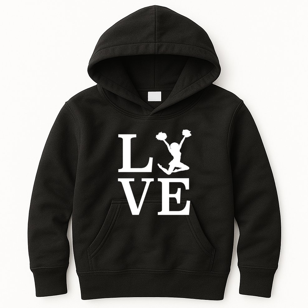 Love Cheer For Lover Cheerleader Kids Hoodie