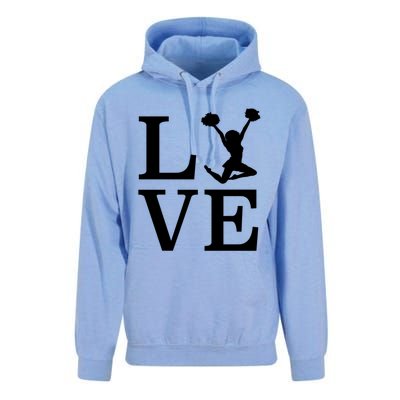 Love Cheer For Lover Cheerleader Unisex Surf Hoodie