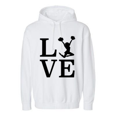 Love Cheer For Lover Cheerleader Garment-Dyed Fleece Hoodie