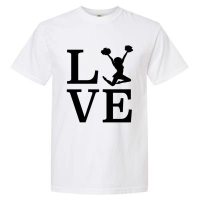 Love Cheer For Lover Cheerleader Garment-Dyed Heavyweight T-Shirt