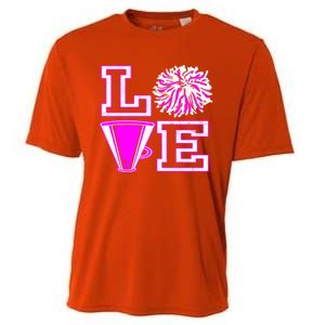 Love Cheer For N Cheerleader Gift Cooling Performance Crew T-Shirt