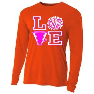 Love Cheer For N Cheerleader Gift Cooling Performance Long Sleeve Crew