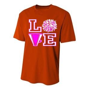 Love Cheer For N Cheerleader Gift Performance Sprint T-Shirt