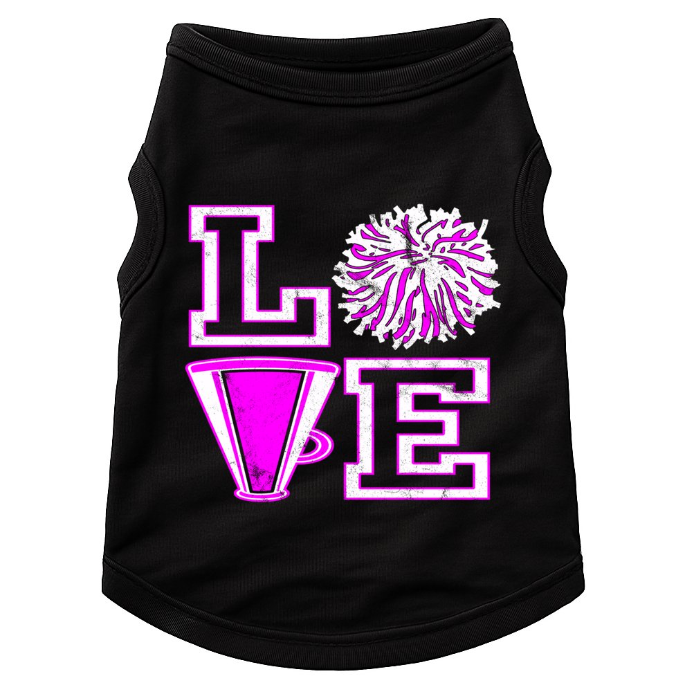 Love Cheer For N Cheerleader Gift Doggie Tank