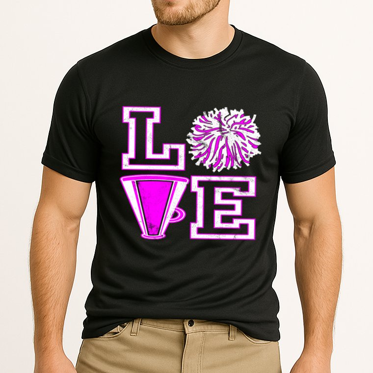 Love Cheer For N Cheerleader Gift Cooling Performance Crew T-Shirt