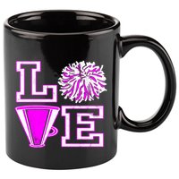 Love Cheer For N Cheerleader Gift 11oz C Handle Ceramic Mug