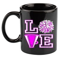 Love Cheer For N Cheerleader Gift 11oz C Handle Ceramic Mug