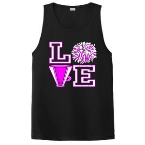 Love Cheer For N Cheerleader Gift PosiCharge Competitor Tank