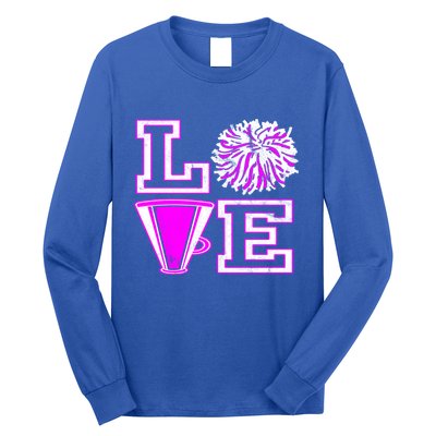 Love Cheer For N Cheerleader Gift Long Sleeve Shirt
