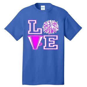 Love Cheer For N Cheerleader Gift Tall T-Shirt