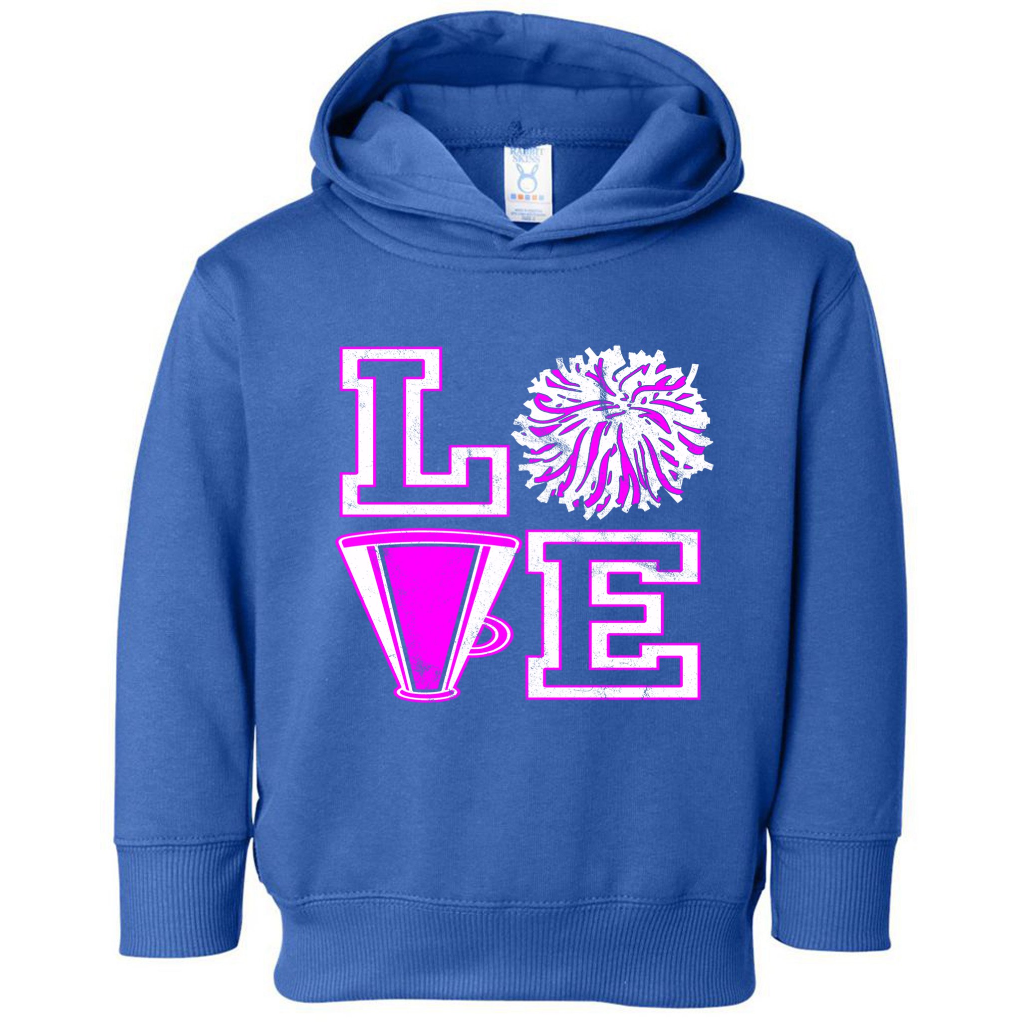 Love Cheer For N Cheerleader Gift Toddler Hoodie