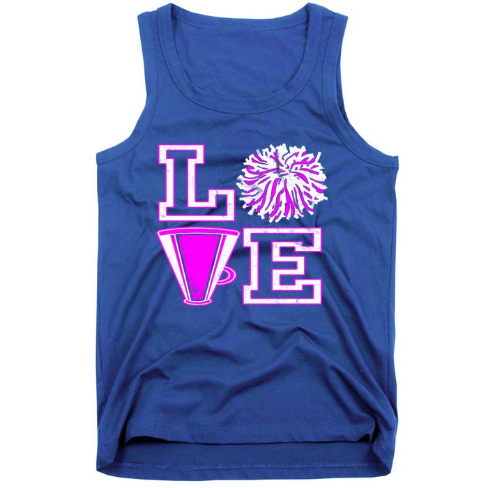 Love Cheer For N Cheerleader Gift Tank Top