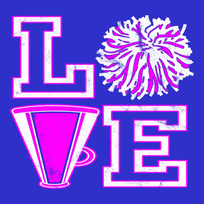 Love Cheer For N Cheerleader Gift Womens T-Shirt