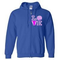 Love Cheer For N Cheerleader Gift Full Zip Hoodie