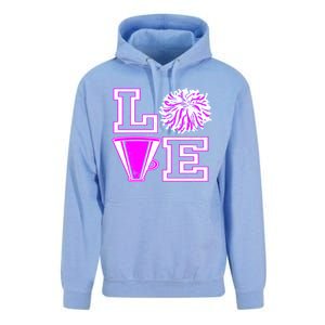 Love Cheer For N Cheerleader Gift Unisex Surf Hoodie