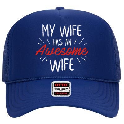 Lesbian Couple Funny Cute Valentines Day Gift High Crown Mesh Back Trucker Hat