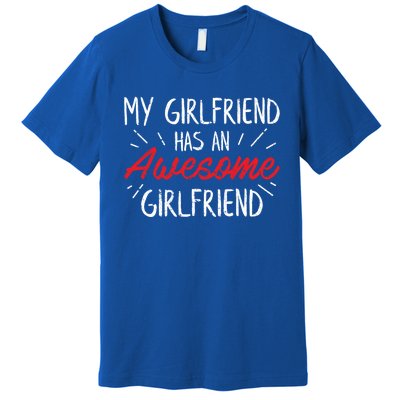 Lesbian Couple Funny Cute Valentines Day Gift Cool Gift Premium T-Shirt