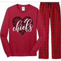 Love Chiefs Football Cool Kansas City Design Long Sleeve Pajama Set