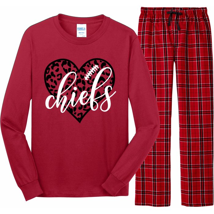 Love Chiefs Football Cool Kansas City Design Long Sleeve Pajama Set