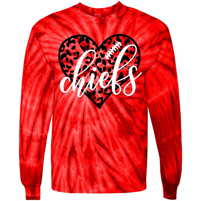 Love Chiefs Football Cool Kansas City Design Tie-Dye Long Sleeve Shirt