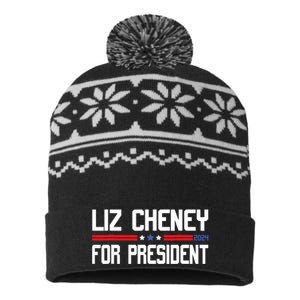 Liz Cheney For President 2024 USA-Made Snowflake Beanie