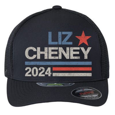 Liz Cheney For President 2024 Usa Election Liz 24 Flexfit Unipanel Trucker Cap