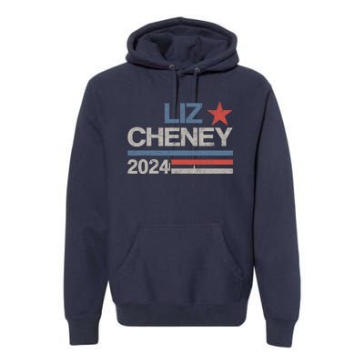 Liz Cheney For President 2024 Usa Election Liz 24 Premium Hoodie