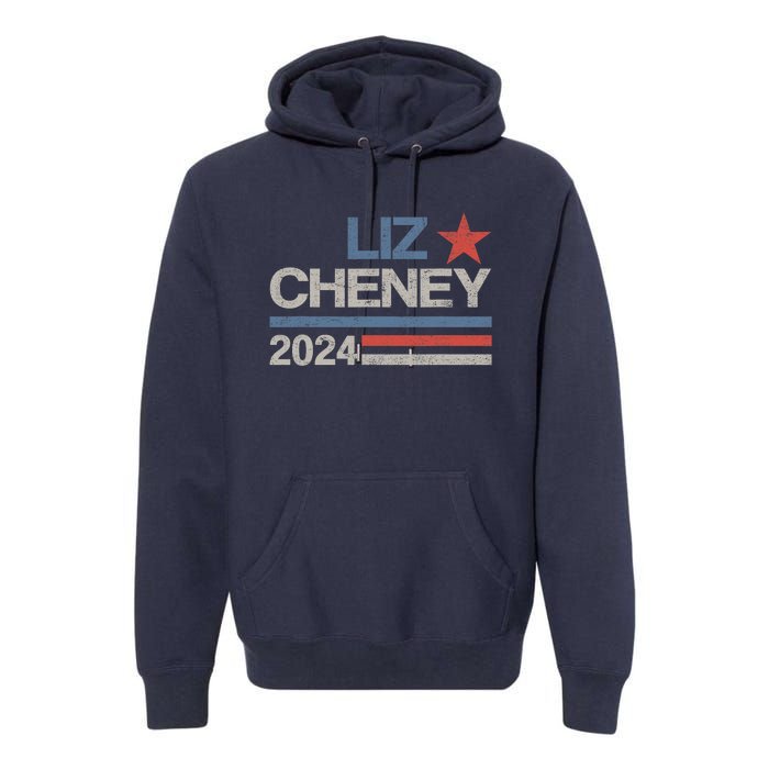 Liz Cheney For President 2024 Usa Election Liz 24 Premium Hoodie