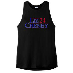 Liz Cheney For President 2024 USA Ladies PosiCharge Tri-Blend Wicking Tank