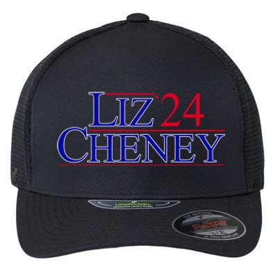 Liz Cheney For President 2024 USA Flexfit Unipanel Trucker Cap