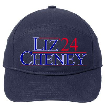 Liz Cheney For President 2024 USA 7-Panel Snapback Hat