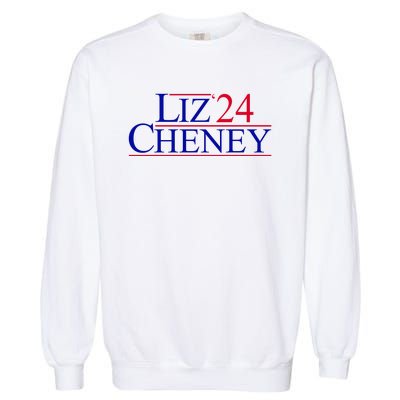 Liz Cheney For President 2024 USA Garment-Dyed Sweatshirt