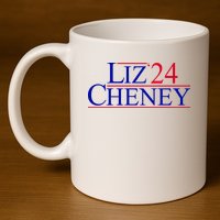 Liz Cheney For President 2024 USA 11oz C Handle Ceramic Mug