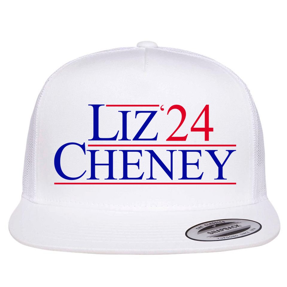 Liz Cheney For President 2024 USA Flat Bill Trucker Hat