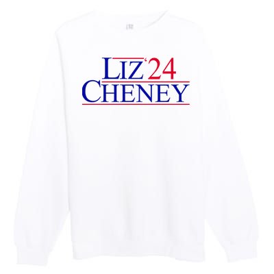 Liz Cheney For President 2024 USA Premium Crewneck Sweatshirt