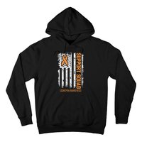 Leukemia Cancer Flag Support Squad Leukemia Cancer Awareness Hoodie