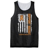 Leukemia Cancer Flag Support Squad Leukemia Cancer Awareness Mesh Reversible Basketball Jersey Tank