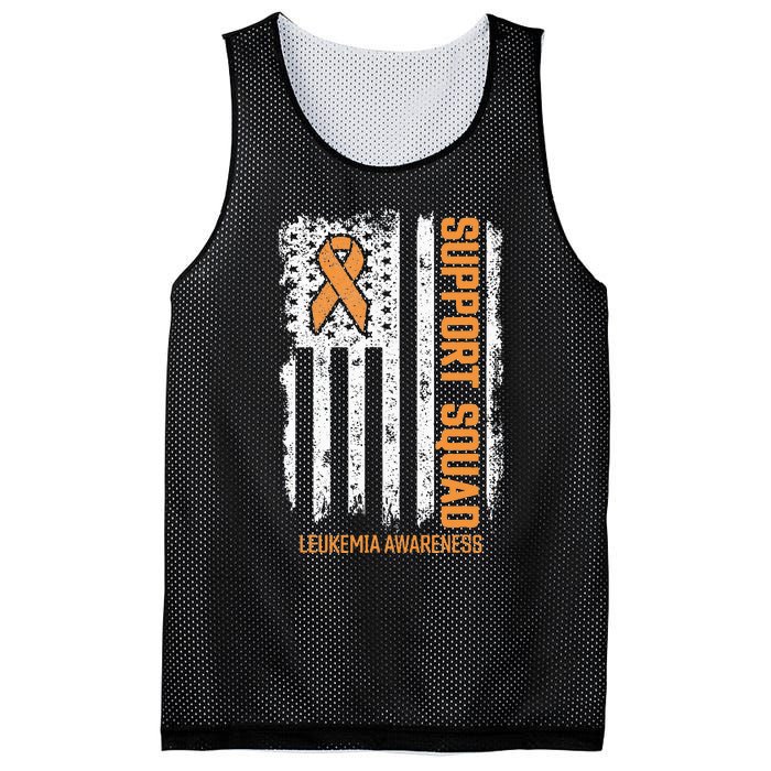 Leukemia Cancer Flag Support Squad Leukemia Cancer Awareness Mesh Reversible Basketball Jersey Tank