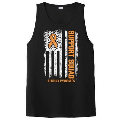 Leukemia Cancer Flag Support Squad Leukemia Cancer Awareness PosiCharge Competitor Tank