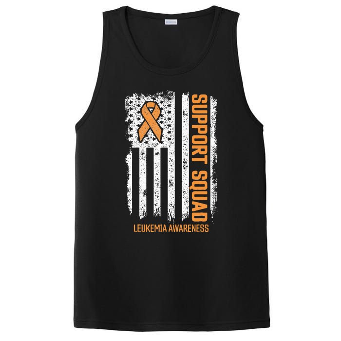 Leukemia Cancer Flag Support Squad Leukemia Cancer Awareness PosiCharge Competitor Tank