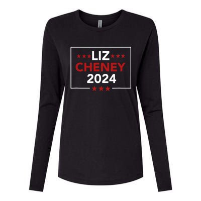 Liz Cheney For President 2024 Usa Election Vote Liz Cheney Womens Cotton Relaxed Long Sleeve T-Shirt