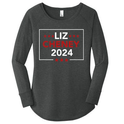 Liz Cheney For President 2024 Usa Election Vote Liz Cheney Women's Perfect Tri Tunic Long Sleeve Shirt