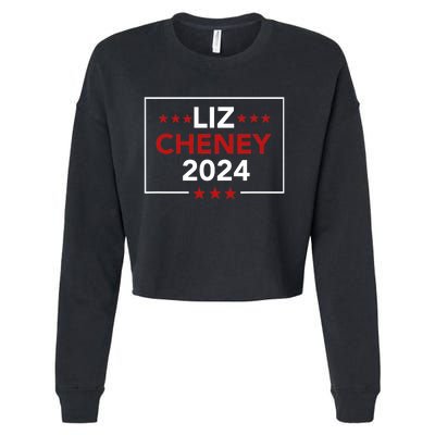 Liz Cheney For President 2024 Usa Election Vote Liz Cheney Cropped Pullover Crew