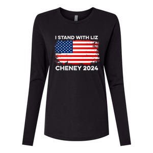 Liz Cheney For President Gop 2024 Election Vote Usa America Womens Cotton Relaxed Long Sleeve T-Shirt