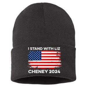 Liz Cheney For President Gop 2024 Election Vote Usa America Sustainable Knit Beanie