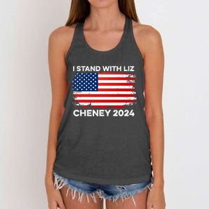 Liz Cheney For President Gop 2024 Election Vote Usa America Women's Knotted Racerback Tank