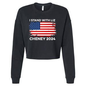 Liz Cheney For President Gop 2024 Election Vote Usa America Cropped Pullover Crew